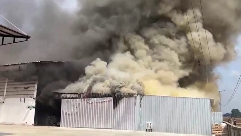 Fire Erupts at Massive Marijuana Plantation Warehouse in Chachoengsao, No Injuries Reported