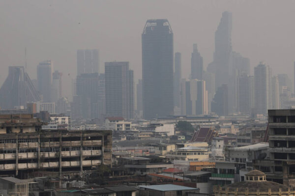 Dangerous level of air pollution in 70 Thai provinces