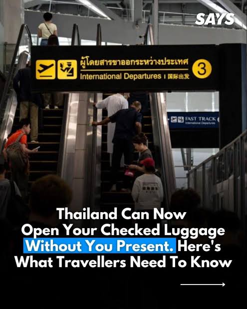 From October, Thailand will open suspicious luggage